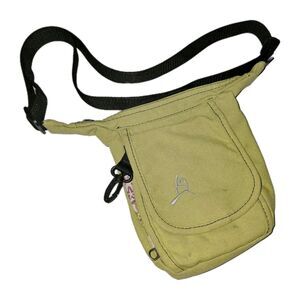 OVERLAND EQUIPMENT Green Canvas Crossbody Logo Travel Hiking Shoulder Bag Purse